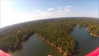 preview picture of video 'Lake Murray South Carolina Wing Dragon 3 RC Flight with Gopro Hero 2'