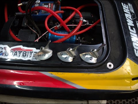 RC boat prop GPS comparison 4519 vs RCBB stage 1 vs RCBB stage 2