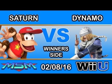 MSM 36 - Dynamo (Sheik) Vs. Saturn (Diddy Kong) Winners Side - Smash Wii U