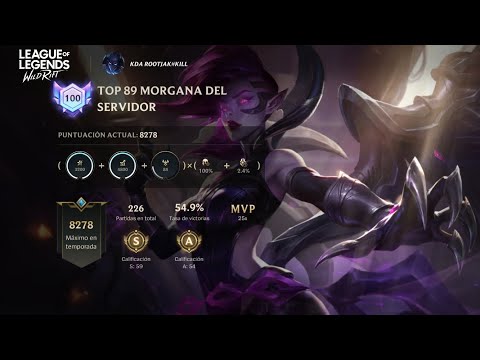 Top 200 Morgana destruye a Yasuo en MID 🧙‍♂️ | 6/0/9 MVP - Elo Maestro (Ex-Challenger Wild Rift)