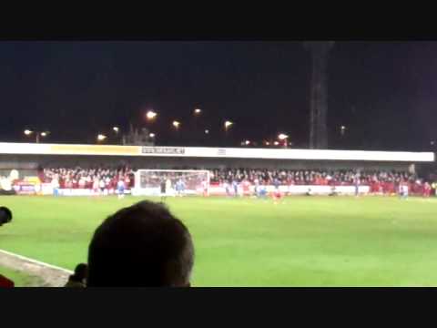 Crawley Town v AFC Wimbledon Tubbs goal