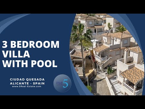 €225.000 - 3 BEDROOM DETACHED VILLA WITH POOL AND BAR FOR SALE IN QUESADA - ALICANTE - SPAIN