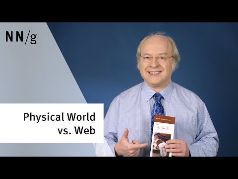 Usability in the Physical World vs. on the Web (Video) - NN/g