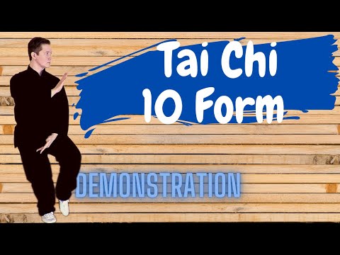 (1) Yang Tai Chi 10 Form Demo - Front View