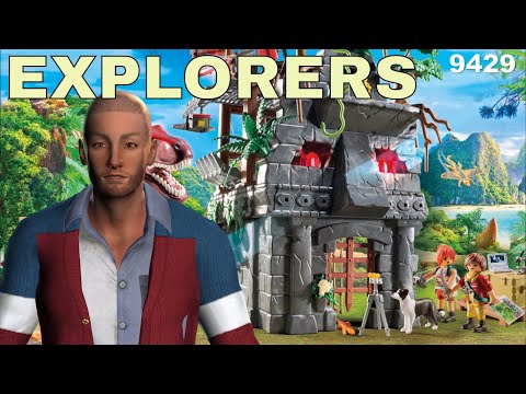 PLAYMOBIL - THE EXPLORERS  - 4K - Dinosaurs & Explorers - Tyrannosaurus Dinosaur - Kids movie