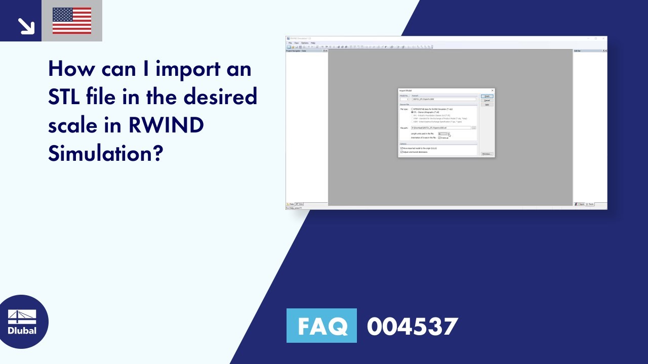 [EN] FAQ 004537 | How can I import an STL file in the desired scale in RWIND Simulation...