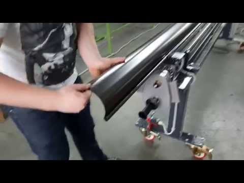 Machine for gutter bead making roofing machine 6 meter. water channel bead , kraalmachine