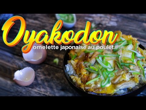 Oyakodon - Omelette japonaise au poulet sur bol de riz - Le Riz Jaune