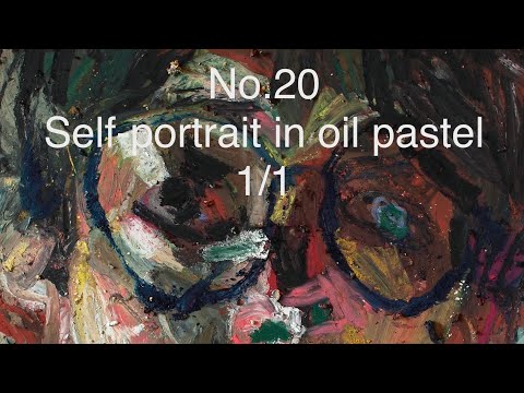 No.20 self-portrait in oil pastel 1/1