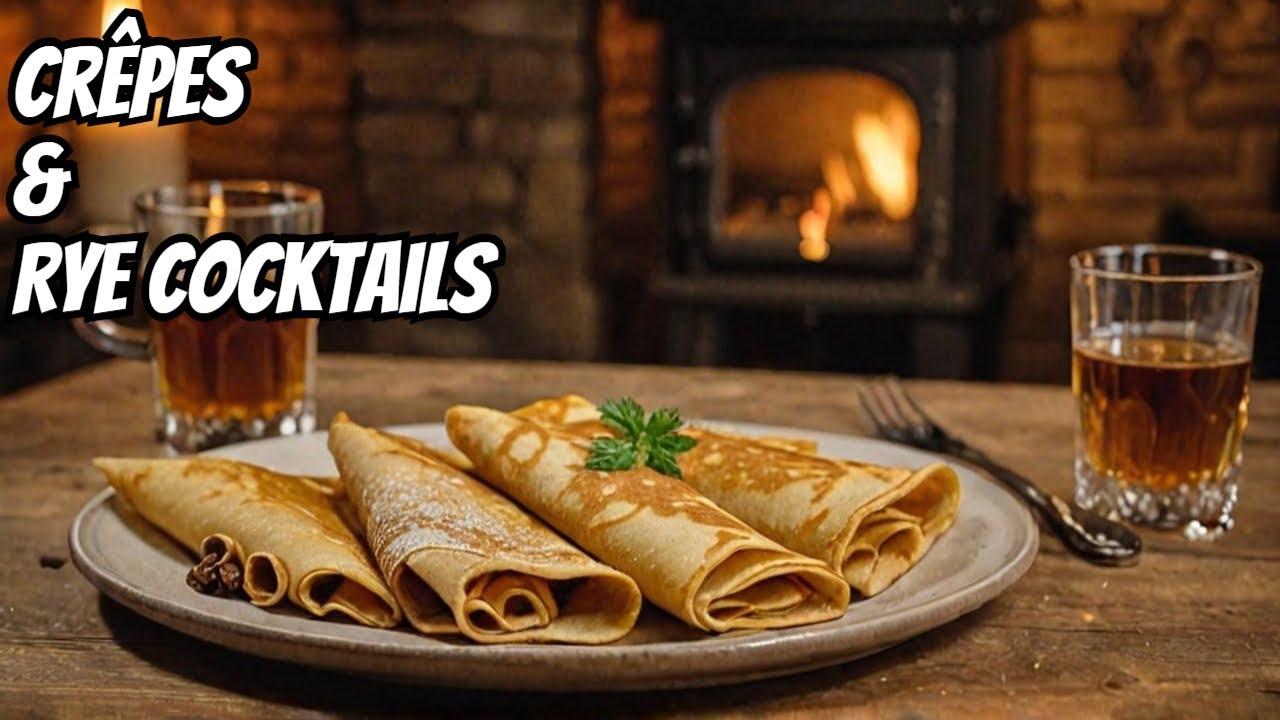 Decadent Crepes & Rye Whiskey Cocktails