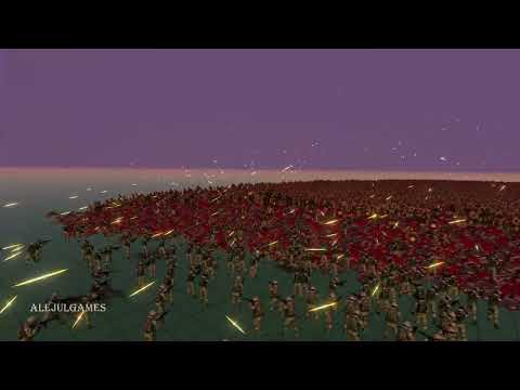 500 MODERN SOLDIERS vs 20.000 SPARTANS | Ultimate Epic Battle Simulator