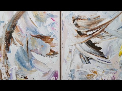 Acryl malen ganz einfach - abstrakt sanfte Inspiration, für Anfänger - Acrylicpainting for Beginners