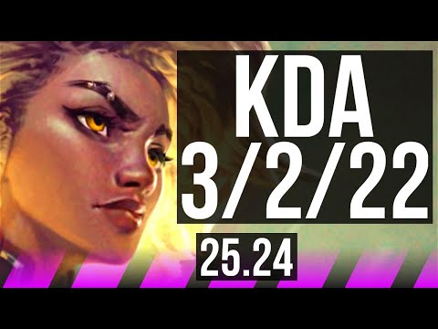 RELL & Jhin vs LEONA & Yunara (SUP) | Good KDA: 3/2/22 | KR Master | 25.24