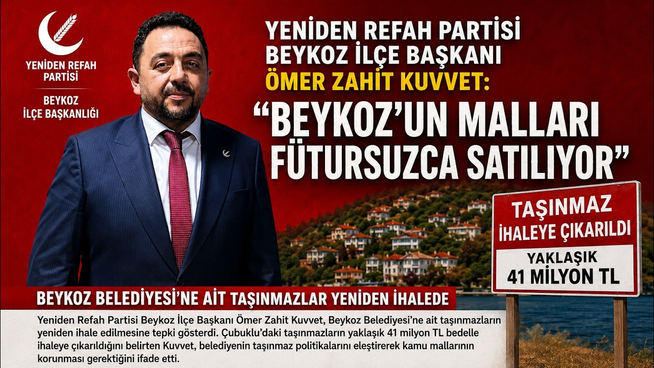 Ömer Zahit Kuvvet’ten Sert Çıkış: “Beykoz Gayrimenkul Yatırım Ortaklığına Döndü”