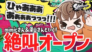 悲鳴をあげるDiscord！？ロラコラのmimicさん＆深山さんといく！絶叫オープン！！！【スプラトゥーン3】