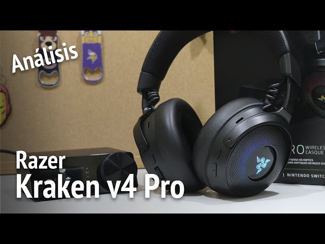 Vídeo relacionado con Razer Kraken V4 Pro - Auriculares inalámbricos para Juegos con Centro de Control - Háptica Sensa HD (Controladores Triforce de 40mm, HyperSpeed & Bluetooth, THX Spatial Audio) Negro