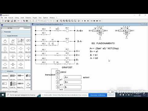 (A+B+A-B-) Ladder, eq. funzionamento e Grafcet
