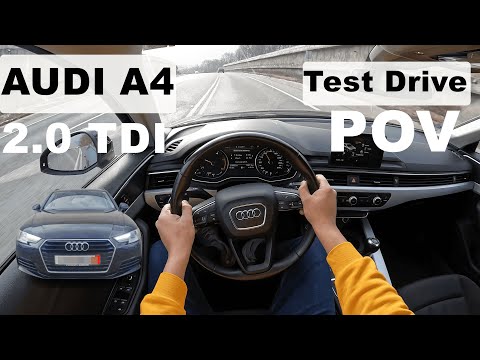 AUDI A4 Avant B9 2017 | 2.0 TDI 122 HP | POV TEST DRIVE [4K]