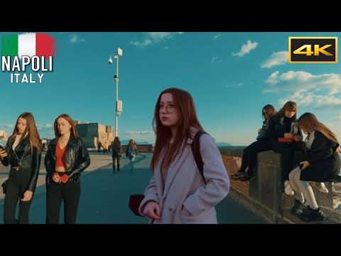 NAPOLI 2022 - Piazza Vittoria to Galleria Umberto Walking Tour |Naples, Italy |4k UHD