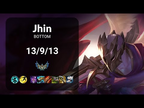 Jhin vs Ashe BOTTOM - KR CHALLENGER Patch 14.20