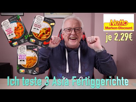 Ich teste 3 Asia Fertiggerichte von Netto