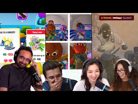 the best gaming squad to ever do it (Multi-cam Edit w/Ludwig, Fuslie, Valkyrae)