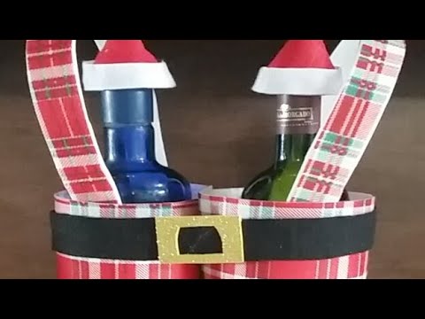 Calça Papai Noel ,porta bebidas.