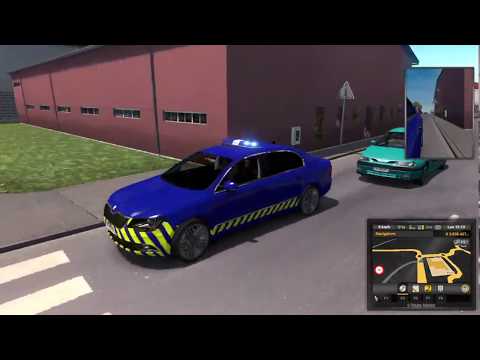 ETS2: Police chase (Gendarmerie) Clermont-Ferrand, France