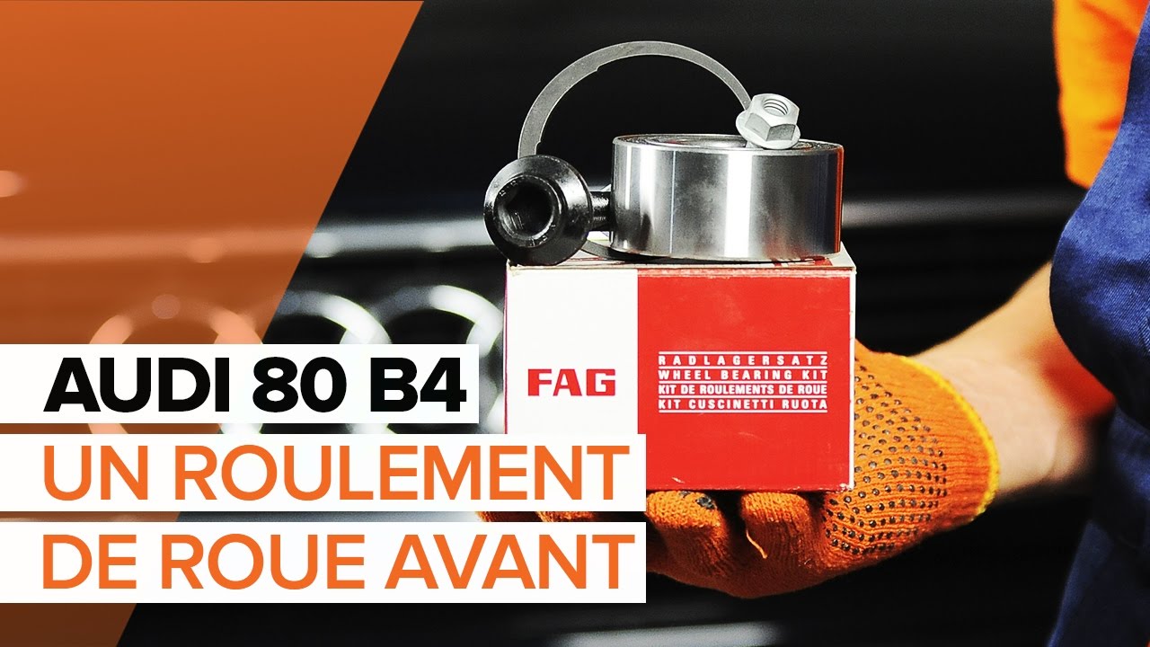 Comment changer : roulement de roue avant sur Audi 80 B4 - Guide de remplacement