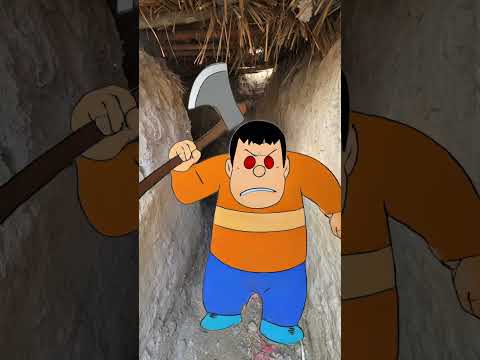 gian is behind this Doraemon