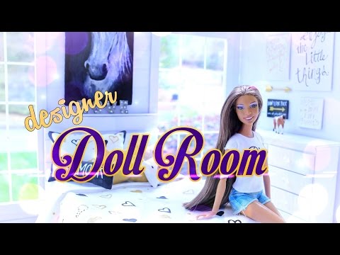 DIY - How to Make: Doll Room in a Box: Designer Doll Room - Handmade - Crafts