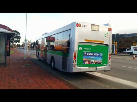 Transperth Volvo B7RLE (Volgren CR228L) TP2411 Departs Stop 10049