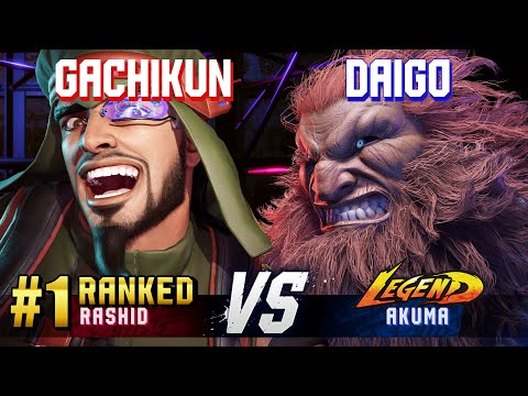 SF6 ▰ GACHIKUN (#1 Ranked Rashid) vs DAIGO (Akuma) ▰ High Level Gameplay