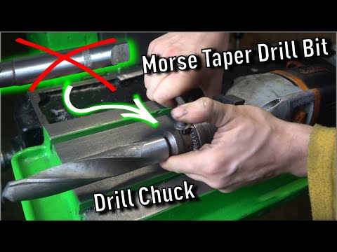 How To Put a Morse Taper Drill Bit into a Standard Drill Chuck