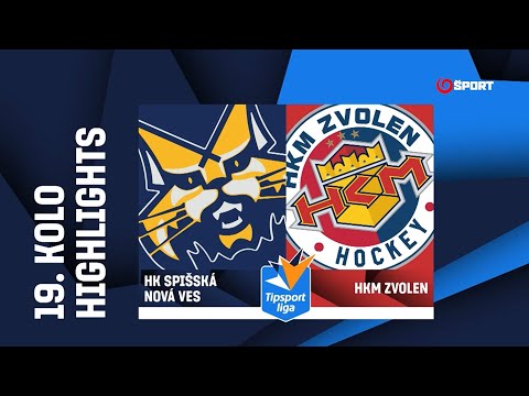 19. kolo: HK Spišská Nová Ves - HKM Zvolen 2:1 (2:0, 0:0, 0:1)