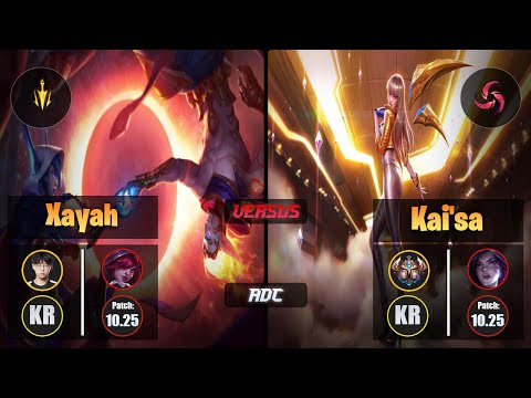 Zenit XAYAH (ADC) [Lethal Tempo] VS KAI'SA - Challenger KR Patch 10.25