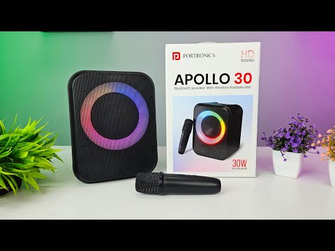 Portronics 30W Apollo 30 Wireless Bluetooth Speaker with Wireless Karaoke Mic  | Unboxing Audio Test