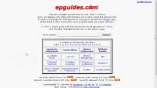 Let's Check Out epguides.com