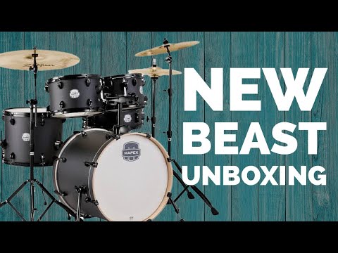 Unboxing and testing my new drum set-Mapex Storm with Zildjian PLZ4PK 4 cymbal setup