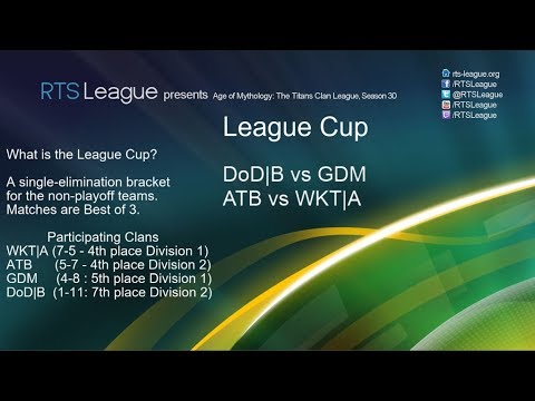 RTSL League Cup - DoD|B vs GDM, WKT|A vs ATB