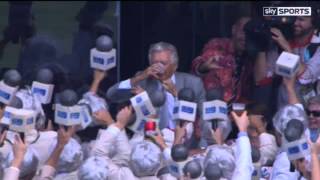 Former Prime Minister downs beer in 10 seconds