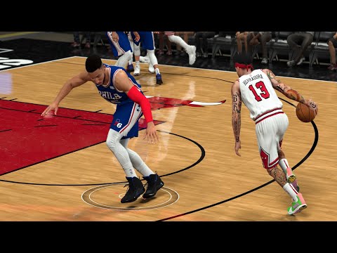 CHI Bulls vs PHI 76ers | NBA 2K20 My Career Ep.78 Game 69 | 03.26.20