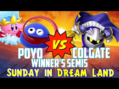Poyo (Gooey/Water/MK) vs Colgate (Meta Knight) - Kirby Fighters 2 - Sunday in Dream Land #4