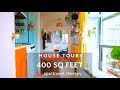 A 400-Square-Foot Apartment Filled with Color and Clever DIYs | House Tours | Apartment Therapy A 400-Square-Foot Apartment Filled with Color and Clever DIYs | House Tours | Apartment Therapy