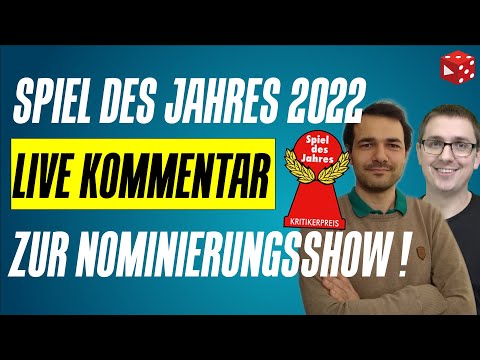 SPIEL DES JAHRES 2022 - Was wird nominiert? Live Kommentar zur Nominierungs-Show