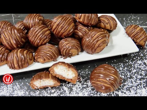 Chocolate Cookies with Coconut Filling Recipe