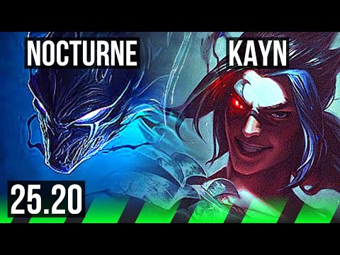 NOCTURNE vs KAYN (JGL) | 14/1/10, Legendary | NA Master | 25.20