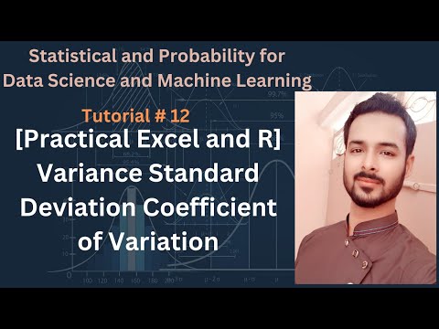 Tutorial 12 Practical Excel and R Variance Standard Deviation Coefficient of Variation