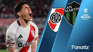 River Plate 2 vs. San Martín San Juan 0 - Game Highlights | #Torneoclausura2025 gameplay video by cluciani, 8:50 duration