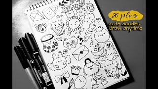 Beginner's Guide to Cute Doodles: 26 Adorable Designs to Draw | Easy and Fun Drawing Tutorial